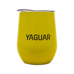 TermoLid – thermal mate cup with a lid – Yaguar (yellow) – 350 ml