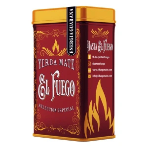 Yerbera – Tin can + El Fuego Energia Guarana 0.5kg
