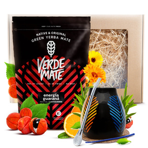 Yerba Mate Gift Set Verde Mate 400g 0,4kg Calabash + Bombilla