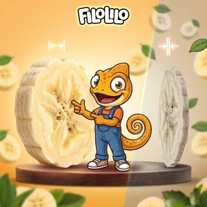 FiloLilo – Freeze-dried banana slices 100g