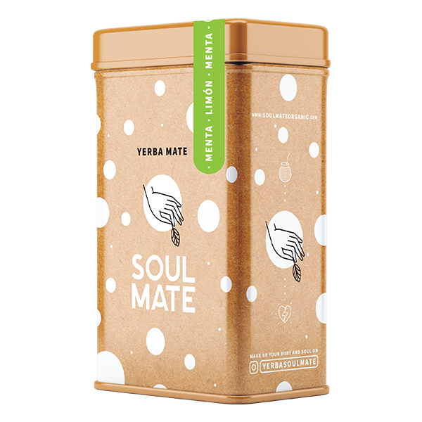 Yerbera – Tin can + Soul Mate Orgánica Menta Limon 0.5kg