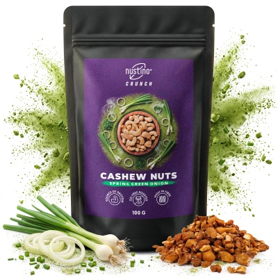 Nustino Crunch – Roasted Cashews – Spring Green Onion 100g