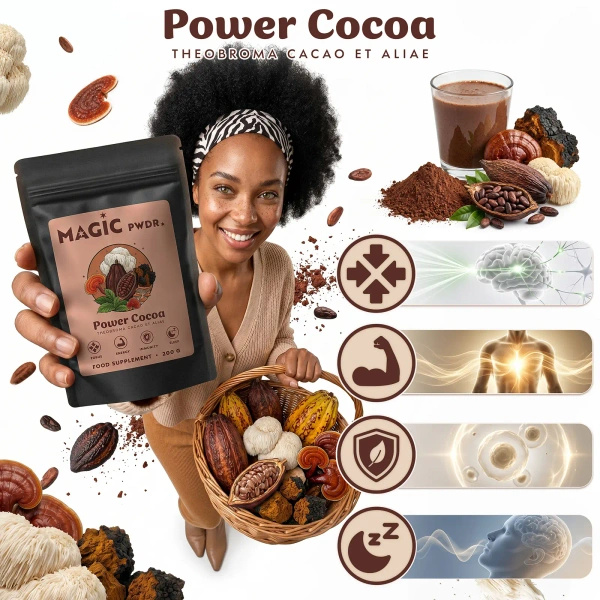 Magic Pwdr – Power Cocoa – Calm & Focus Blend 200g
