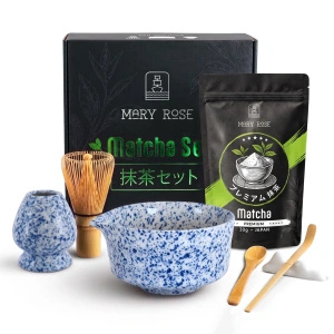 Gift Set: Japanese Premium Matcha + matchawan + Bamboo Accessories