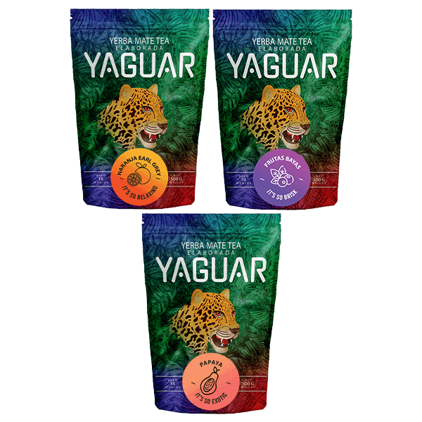Yerba Mate Set Yaguar 3x 0.5kg