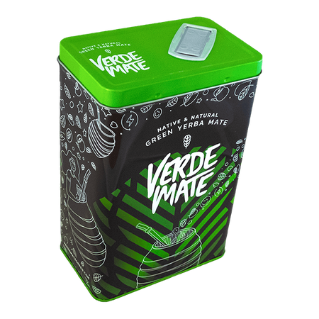 Yerbera – Tin can + Verde Mate Green Fresa 0.5kg 