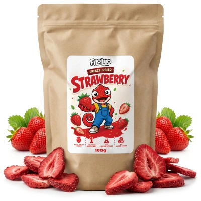 FiloLilo – Freeze-dried strawberry slices 100g