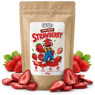 FiloLilo – Freeze-dried strawberry slices 20g