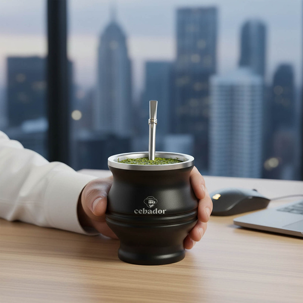 TermoColador – thermal cup for yerba mate – 190 ml (black)