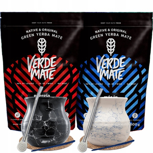 Yerba Mate set for two Bombilla Matero 1000g