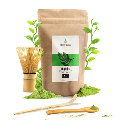 Set: Matcha BIO 100g + Chasen and Chashaku
