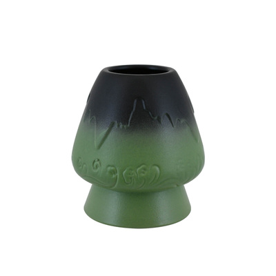 Kusenaoshi – Ceramic Chasen Holder – Mountain (green)