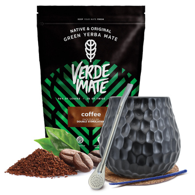 Yerba Mate Set Verde Mate 500g 0.5kg Calabash + Bombilla