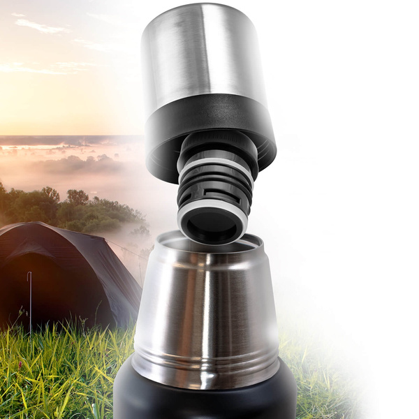 Cebador Largoinox 1.2L Thermos Flask – Black