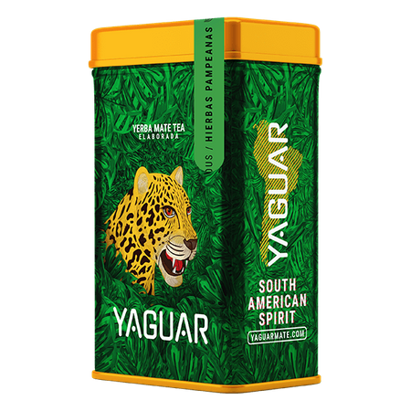 Yerba Mate Yaguar Hierbas Pampeanas 0.5kg in Tin