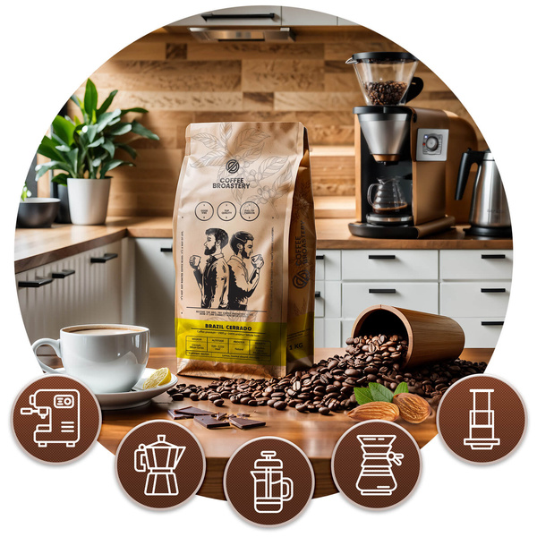 Set of Bro Coffee Roastery Brazil Cerrado + Brazil Guaxupe 2x1kg (2kg)