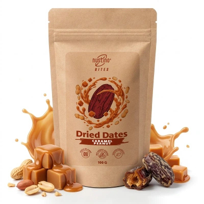Nustino Bites – Dried Dates – Caramel Peanut 100g