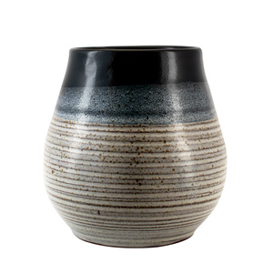 Ceramic Mate Cup Niebla (black-grey) 350ml – Crater series