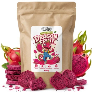 FiloLilo – Freeze-dried dragon fruit slices 100g