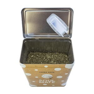 Yerbera – Tin can + Soul Mate Orgánica Menta Limon 0.5kg