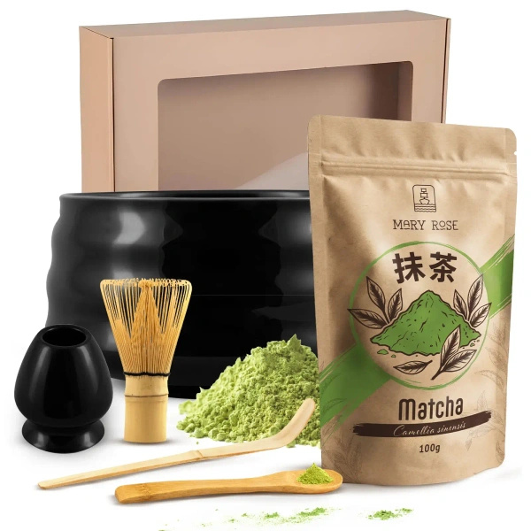 Matcha tea brewing gift set
