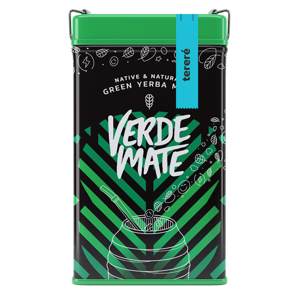 Yerbera – Tin can + Verde Mate Green Tereré 0.5kg