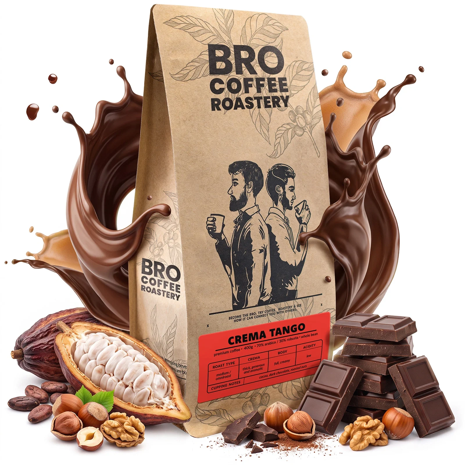 Bro Coffee Roastery Crema Tango - 70% arabica 30% robusta blend