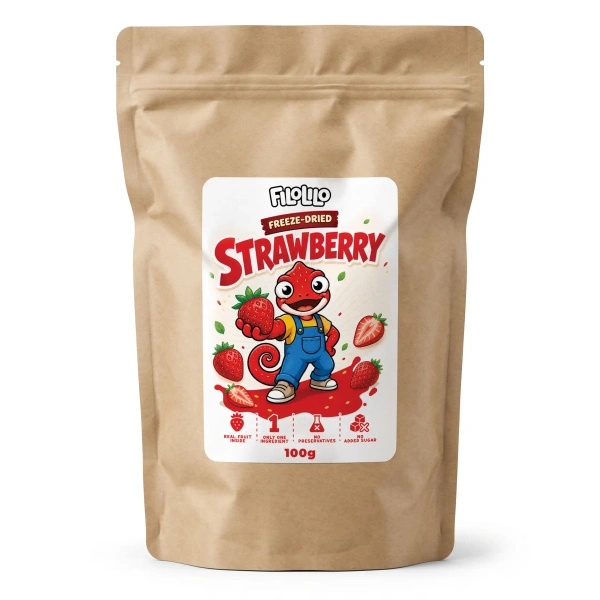 FiloLilo – Freeze-dried strawberry slices 100g