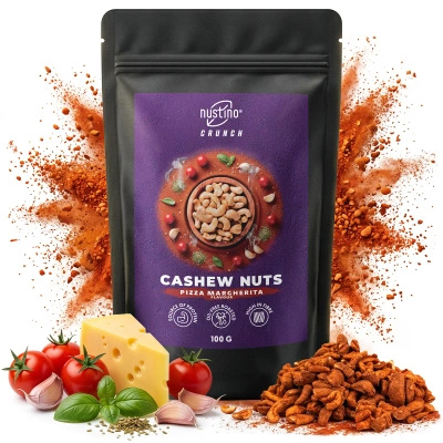 Nustino Crunch – Roasted Cashews – Pizza Margherita Flavour 100g