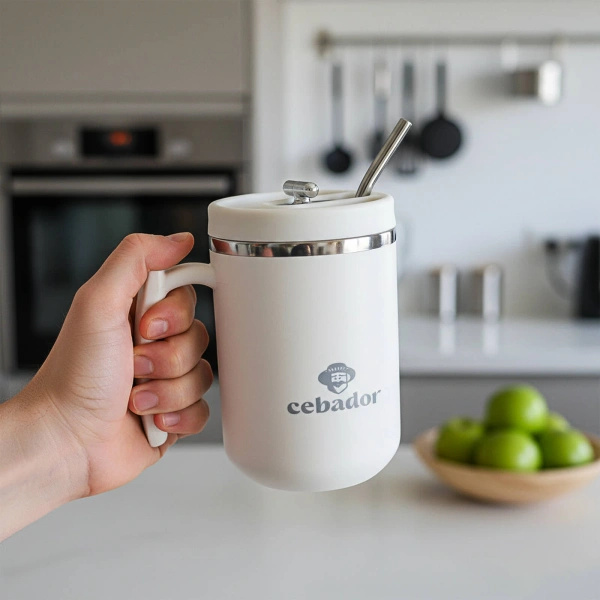 Christmas Gift Set Yerba Mate Verde Mate Game On 400g + Yerbomos and Thermal Mug
