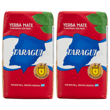 Yerba Mate Taragui Elaborada Tradicional 1kg 2x0,5