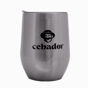 TermoLid – stainless steel vessel with a lid – Cebador (silver) – 350 ml