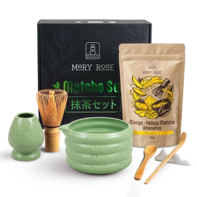 Gift Set for Preparing Yellow Matcha