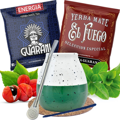 Yerba mate set Calabash + Bombilla 100g