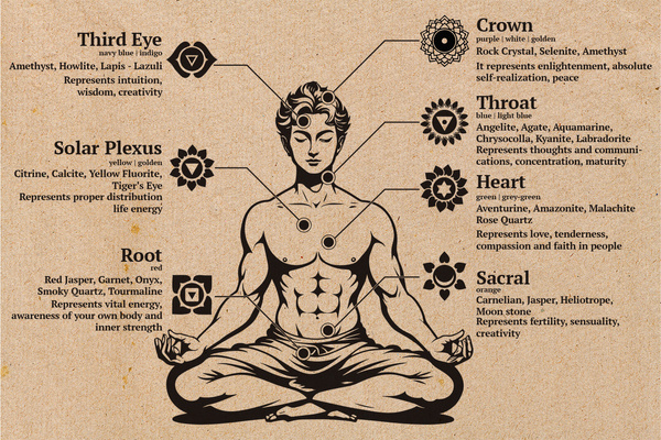 Paper label Buddha stones TTL 100mm x 150mm