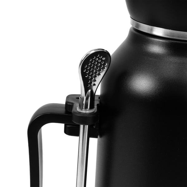 YerbaGo – Thermos with Mate Gourd and Bombilla 1.3 L – black