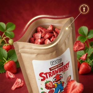 FiloLilo – Freeze-dried strawberry slices 100g
