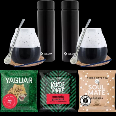 LARGE YERBA MATE STARTER KIT FOR TWO PEOPLE