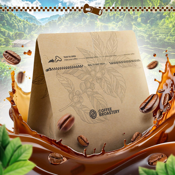 Bro Coffee Roastery - Whole Bean Coffee India Karnataka Premium 1kg