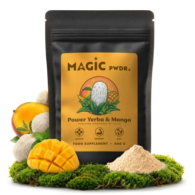 Magic Pwdr – Power Yerba & Mango – Focus & Gut Blend 400g
