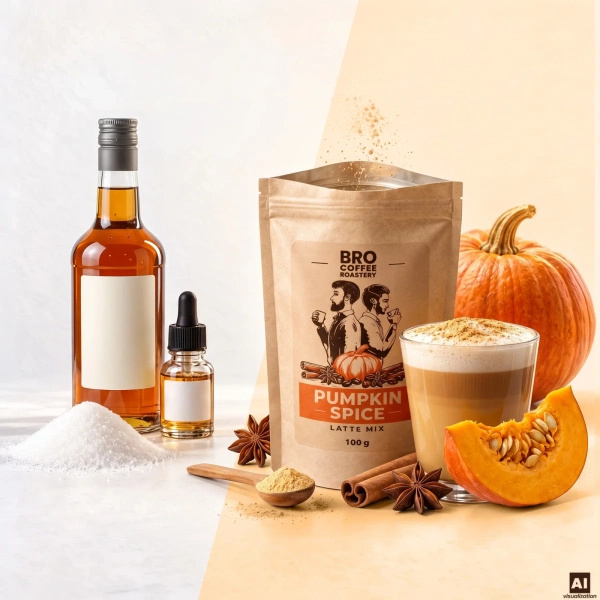 Set for Pumpkin Spice Latte: Coffee Bro Coffee Roastery Brazil Cerrado 1kg + Pumpkin Spice Latte Mix 100g
