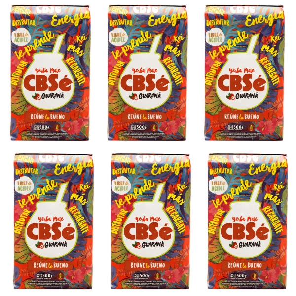 Yerba Mate CBSe Energia with Guarana 6x500g (3kg)