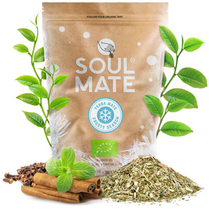 Christmas Gift Set Yerba Mate Soul Mate Frosty Season 500g + Gourd and Bombilla