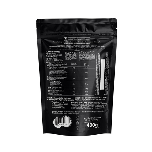 Nustino - Powdered Peanut Butter - Chocolate 400g