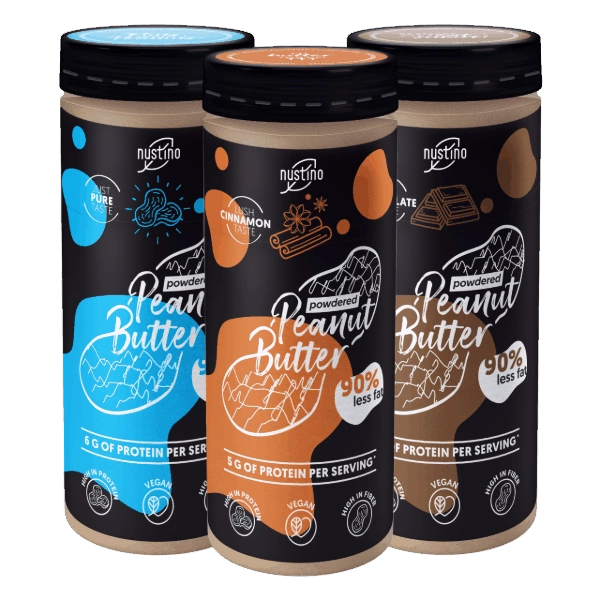 Nustino - Powder Peanut Butter set 3 x 200 g