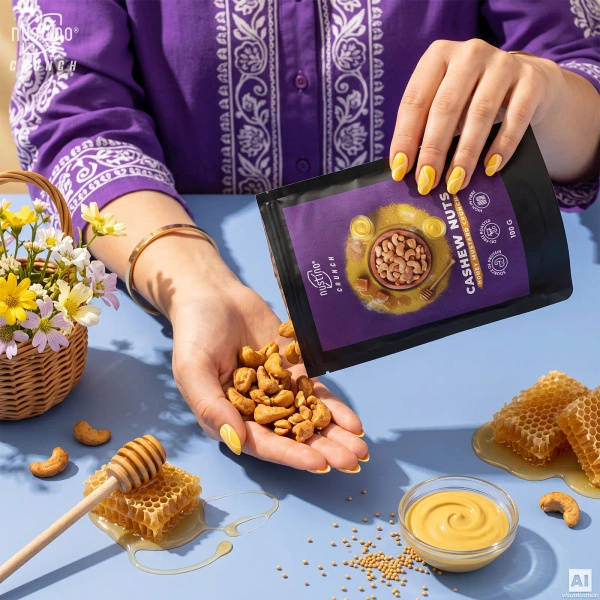 Nustino Crunch – Roasted Cashews – Honey Mustard Crunch 100g