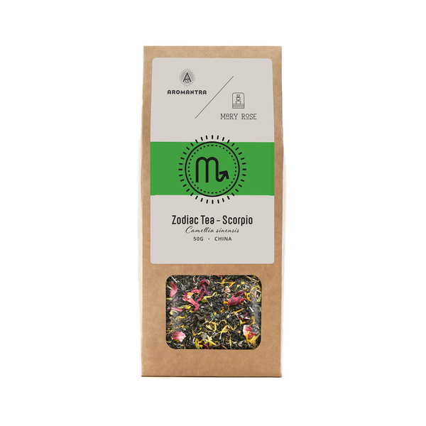 Set for Scorpio: zodiac tea + magic gemstone