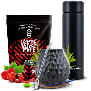 Yerba Mate Set Verde Mate 400g 0,4kg Thermos LED