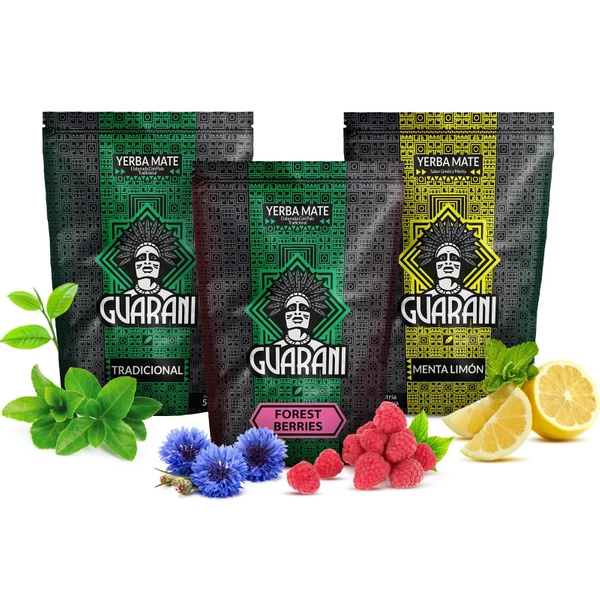 Set Yerba Mate Guarani various flavours 3x500g