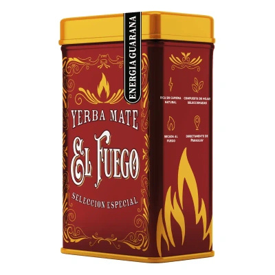 Yerbera – Tin can + El Fuego Energia Guarana 0.5kg